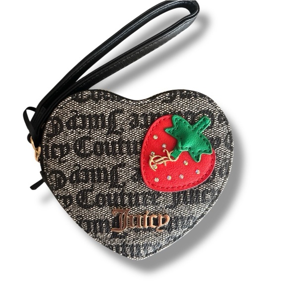 NWT Juicy Couture Strawberry Heart Wristlet - Picture 2 of 4